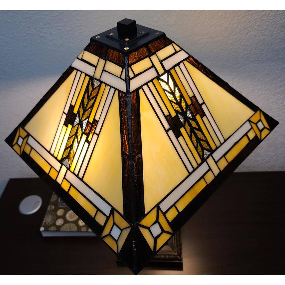 Tiffany Style 22" Multicolor Stained Glass Table Lamp