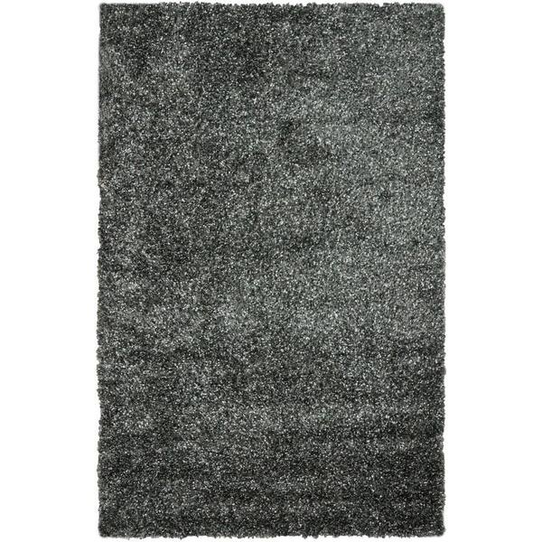 SAFAVIEH Malibu Shag Charcoal 5 ft. x 8 ft. Solid Area Rug