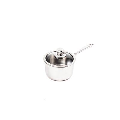 Premium Clad 2.1 qt. Stainless Steel Sauce Pan with Glass Lid