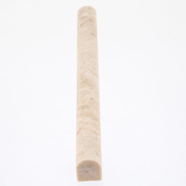 Cappuccino .75 in. x 12 in. Honed Marble Wall Pencil Tile (1 Linear Foot)