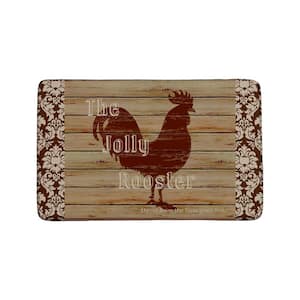 Jolly Rooster Rectangle Kitchen Mat 22in.x 35in.