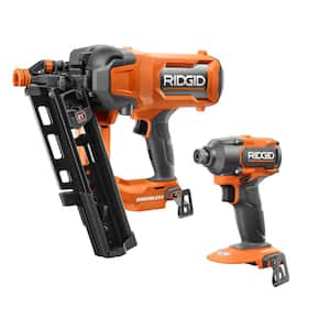 18V Brushless Cordless 21° 3-1/2 in. Framing Nailer with Brushless 3-Speed 1/4 in. Impact Driver (Tools Only)