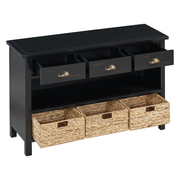 47 in. W x 15.9 in. D x 32 in. H Bathroom Dark Brown Linen Cabinet