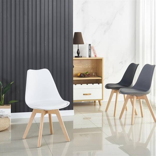 White scandinavian dining online chairs