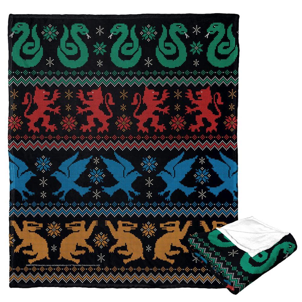 Harry Potter Silk Touch Multi-Colored Throw Blanket Houses Sweater price history on PriceWatchPro