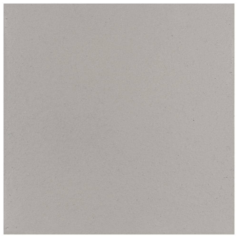 Quarry 6" x 6" Matte Gray Ceramic Floor and Wall Tile
