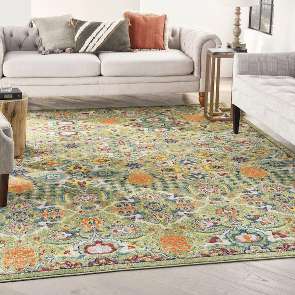 Allur Sage Ivory 8 ft. x 10 ft. Bohemian Transitional Area Rug
