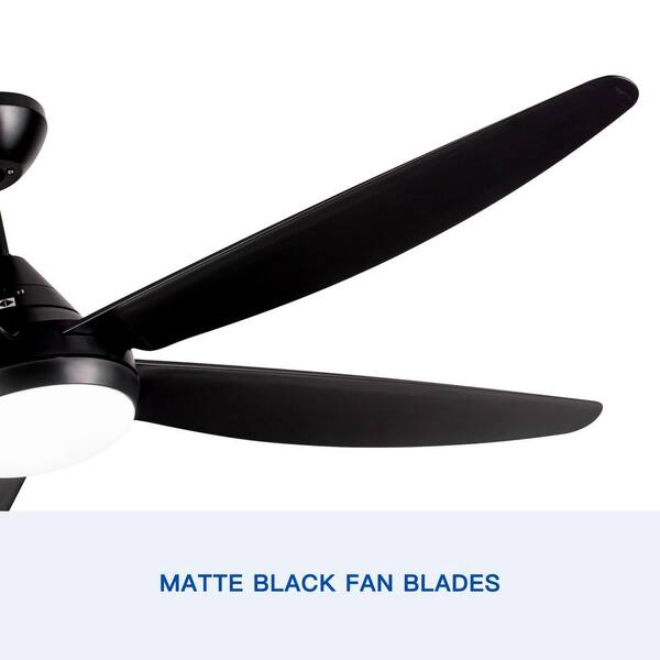 Integrated Led Indoor Black Ceiling Fan