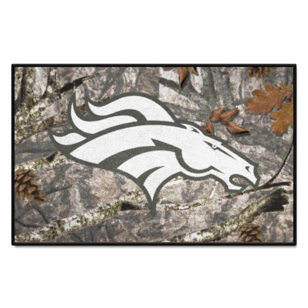 Denver Broncos Camo Front 2 Piece Carpet Car Mat Set