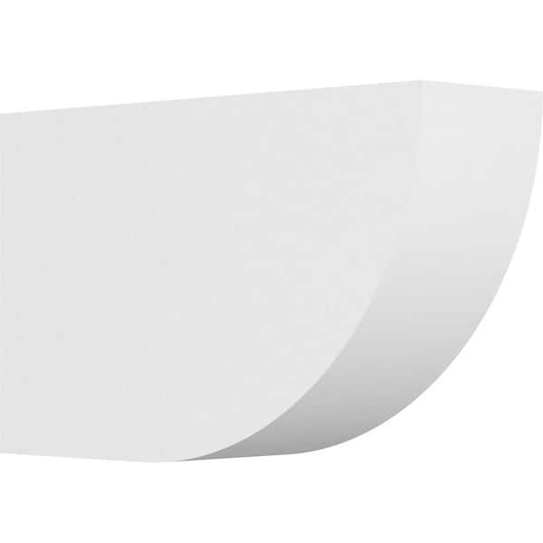 Ekena Millwork 5 in. x 10 in. x 16 in. Standard Durham Architectural Grade PVC Rafter Tail Brace
