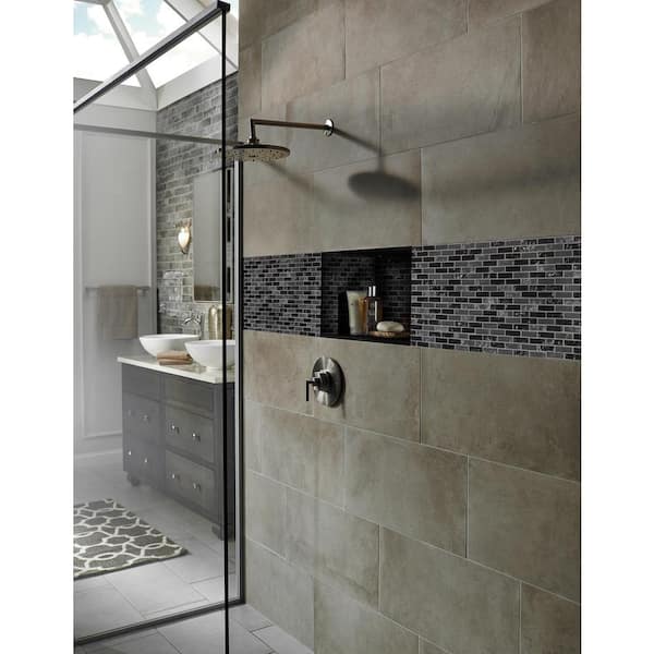 Glissen 12 in. x 12 in. x 0.24 in. Glass Mesh-Mounted Mosaic Wall Tile (1 sq. ft./Each)