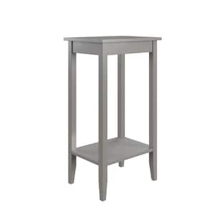 Rikki 16 in. W Gray Wood Tall End Table