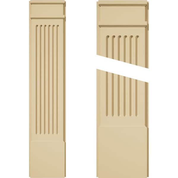 Ekena Millwork 2 in. D x 10 in. W x 48 in. L Primed Polyurethane Pilaster 1- Pack