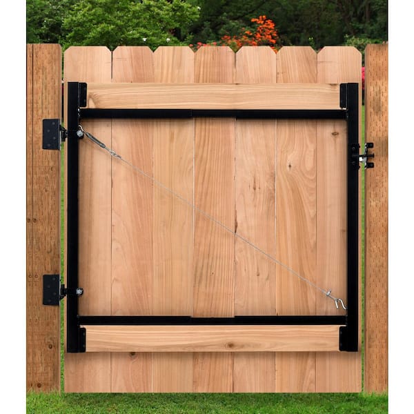 Wide Gate Opening Steel Frame Kit, Wooden Fence Gates Home Depot