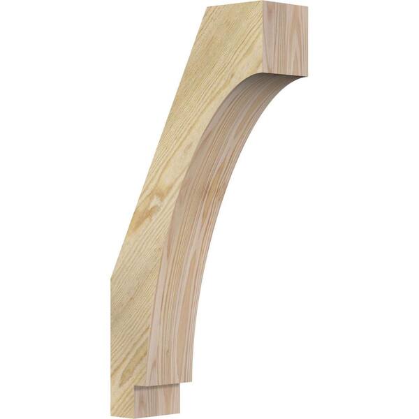 Ekena Millwork 4"W x 12"D x 24"H Imperial Rough Sawn Knee Brace, Douglas Fir
