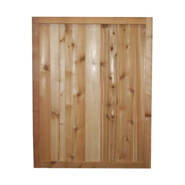 Signature Development 3 ft. x 2.5 ft. Western Red Cedar Solid Tongue and Groove Fence Panel