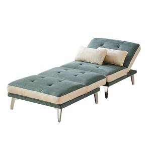 73 in. W Green Fabric Twin Sofa Bed