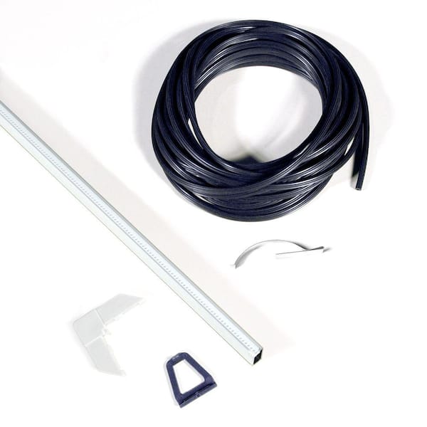 Unbranded 36 in. x 5/16 in. x 3/4 in. White Aluminum Screen Frame Kit