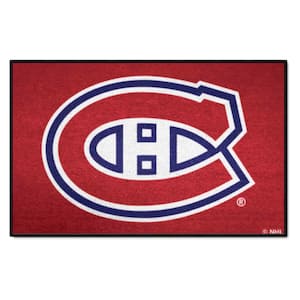Montreal Canadiens Red 19 in. x 30 in. Finish Starter Mat Accent Rug