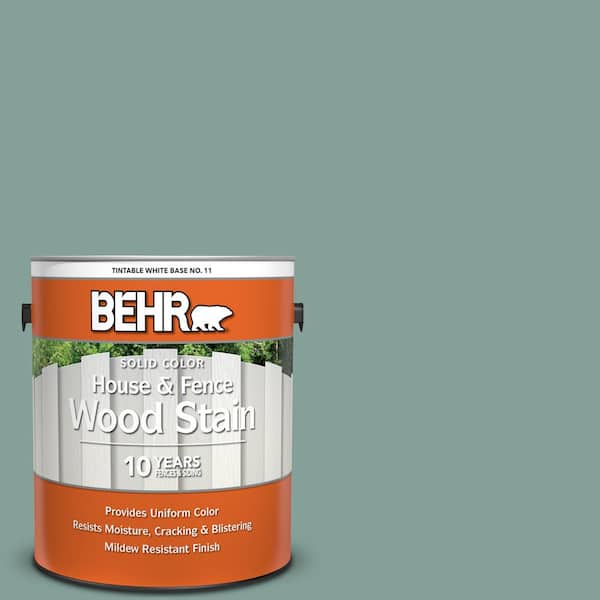 BEHR 1 gal. #480F-4 Mermaid Net Solid Color House and Fence Exterior Wood Stain