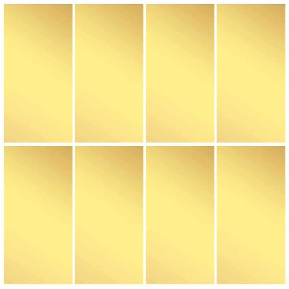 Afoxsos 8-Piece Brass Shim Stock Assortment, 6 x 3 in