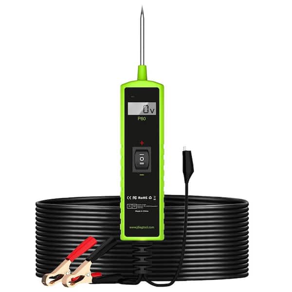 12-Piece P60 6V-24-Volt Power Circuit Probe Kit Automotive Voltage Tester Short Circuit Finder AC DC Outlet Test