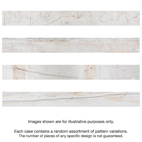 Melvin White 2-7/8 in. x 26-1/2 in. Porcelain Floor and Wall Tile (8.4 sq. ft./Case)