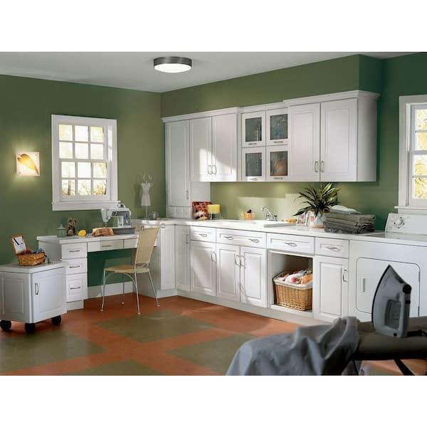 Cabinet Door Sample In White Theril, Kitchen Craft Cabinetry Reviews