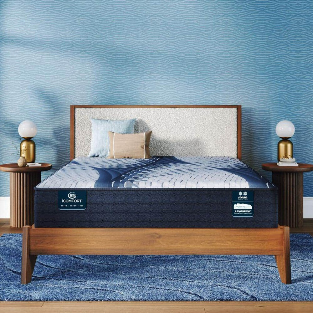 Serta iComfort Aveda Twin XL Plush 12 in. Low Profile Mattress Set