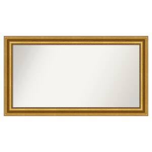 Parlor Gold 51.75 in. W x 28.75 in. H Custom Non-Beveled Recycled Polystyrene Framed Bathroom Vanity Wall Mirror