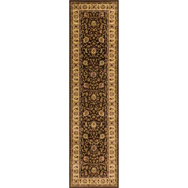 Unique Loom Voyage St. Louis Brown 2' 7 x 10' 0 Runner Rug