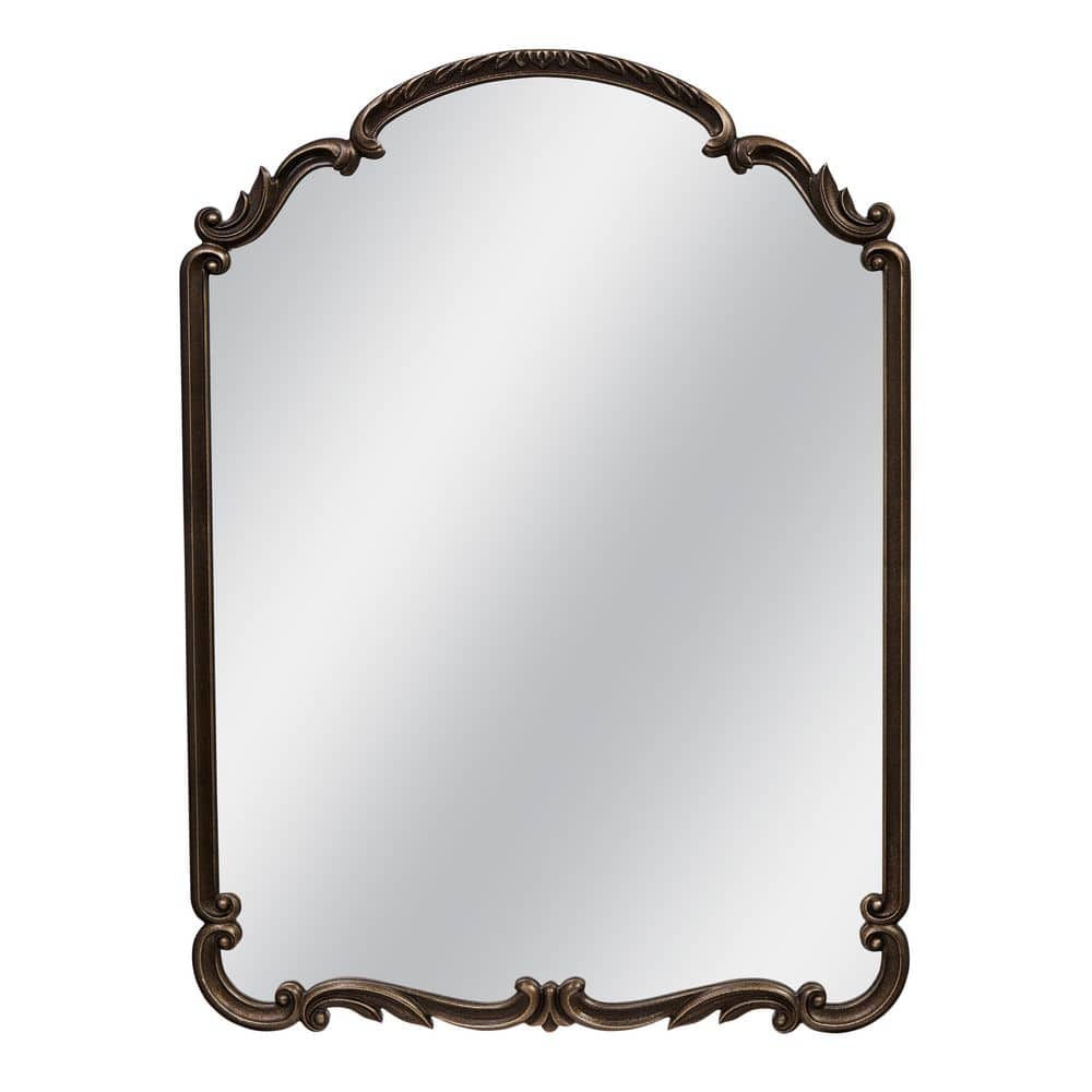 WYLDE IRIS English Estate Antique Black 22 in. W x 30 in. H Carved Arch ...