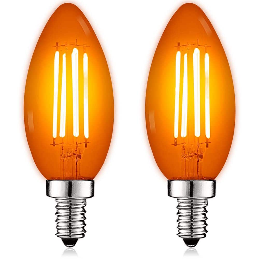 ☺︎　ルリール LUXRITE LED Chandelier Light Bulbs, E12 LED Bulb Dimmable