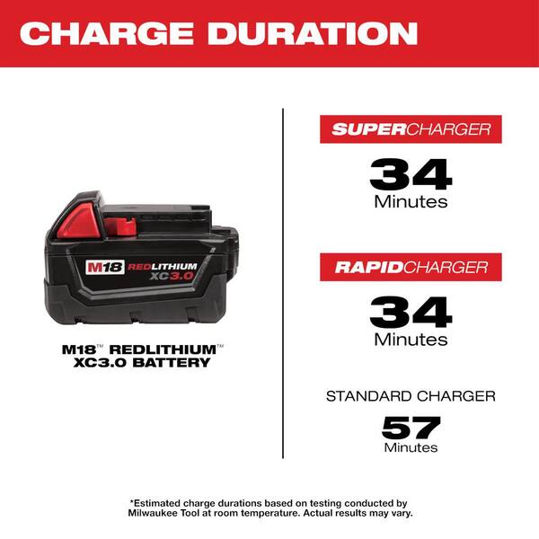 Details about   3X Replace For Milwaukee 48-11-1850 Extend Capacity Batteries M18 48-11-1852 18V 