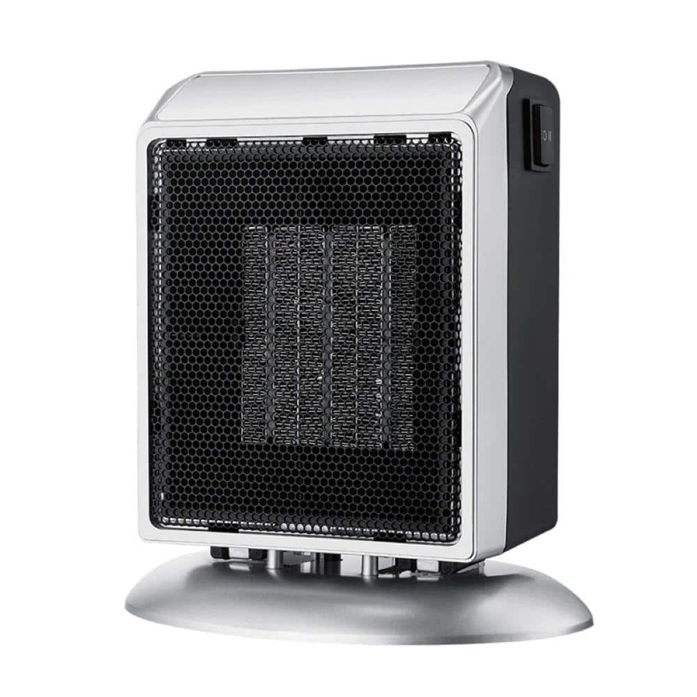 6.69 in. 900 W Mini Ceramic Electric Forced Air Heater Small Desktop Househ