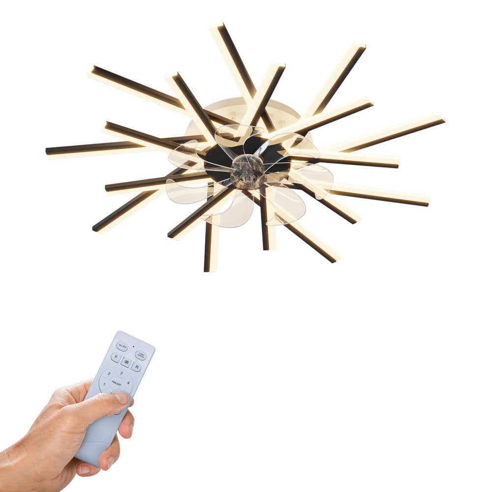 36 in. LED Indoor White Ceiling Fan with Lights Remote Control Dimmable LED, Ceiling Fan with