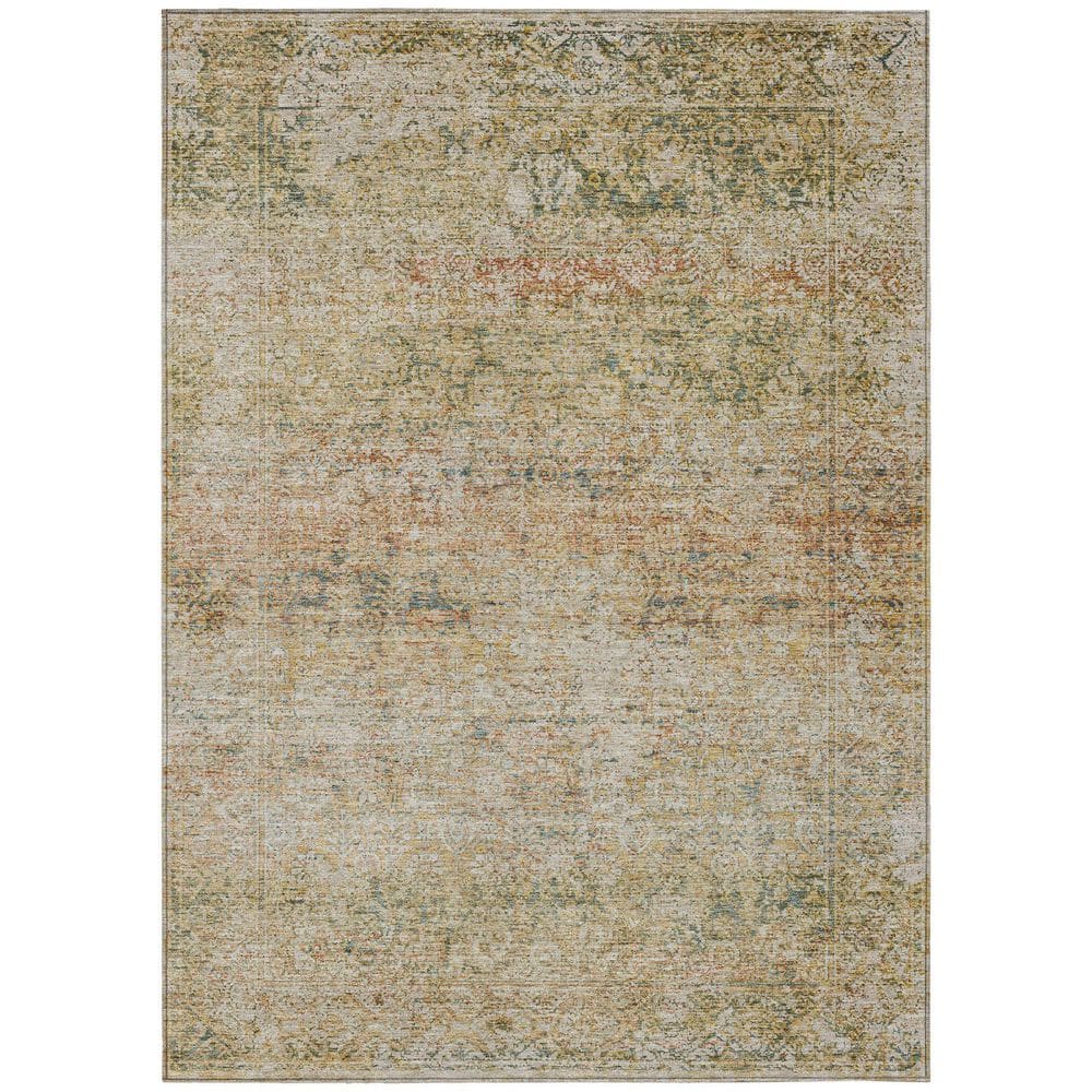 Chantille Machine Washable Indoor/Outdoor Abstract ACN2103 Gold 10 ft. x 14 ft. Area Rug price history on PriceWatchPro