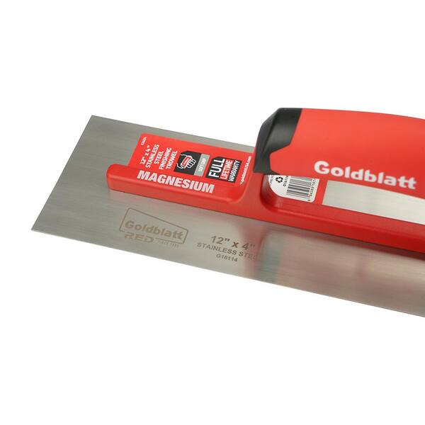 thumbnail image 2 of Goldblatt Industries G06942 18" X 4" Professional Finishing Trowel - Hardened Steel Blade With Cross-Ground Face 2 of 11