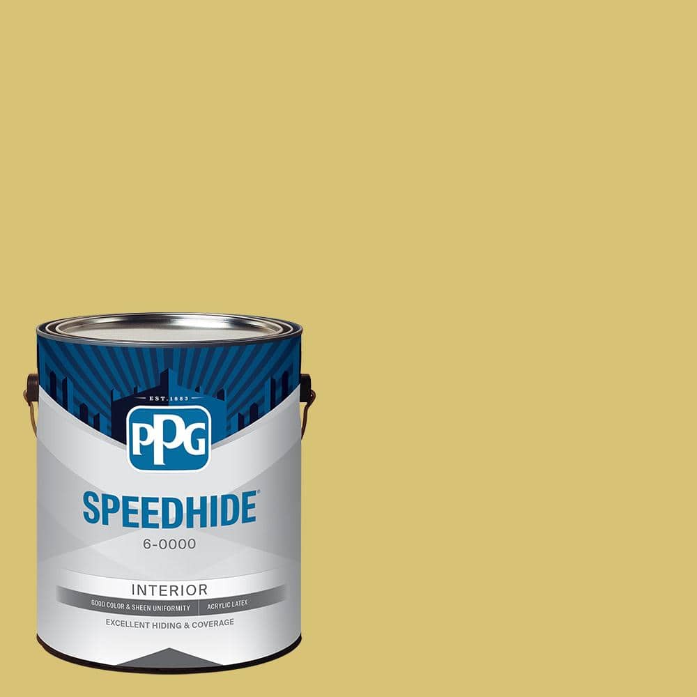SPEEDHIDE 1 gal. PPG1109-4 Citrus Yellow Eggshell Interior