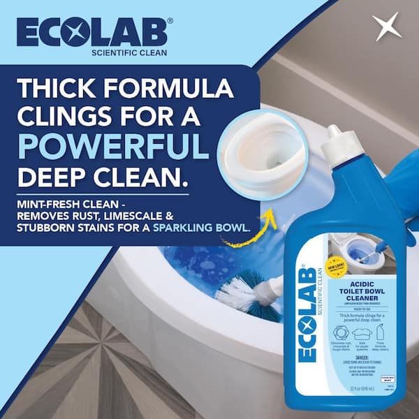 32 oz. Acidic Toilet Bowl Cleaner and Limescale Remover for Bathroom Toilets and Urinals