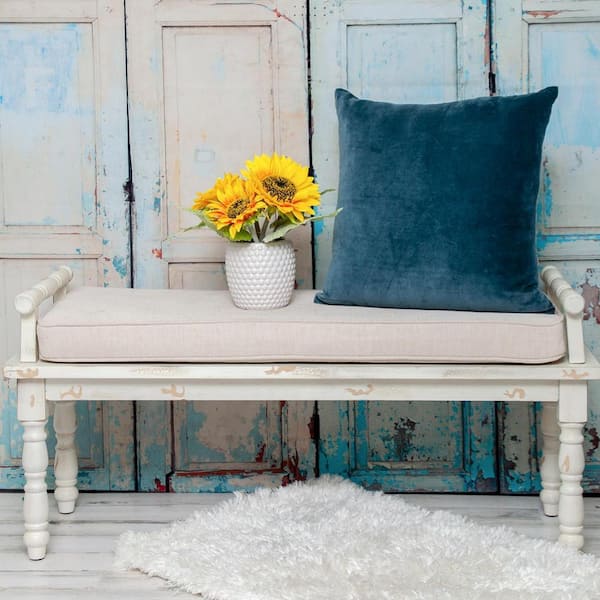 Artemis 20 X 20 Transitional Teal Throw Pillow