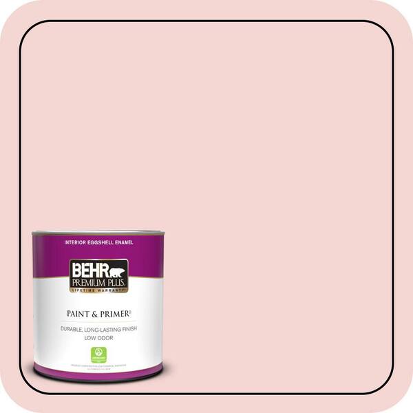 BEHR PREMIUM PLUS 1 qt. #150C-2 Hawaiian Shell Eggshell Enamel Low Odor Interior Paint & Primer