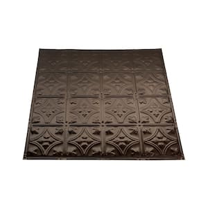 Hamilton 2 ft. x 2 ft. Nail Up Metal Ceiling Tile in Bronze Burst (Case of 5)
