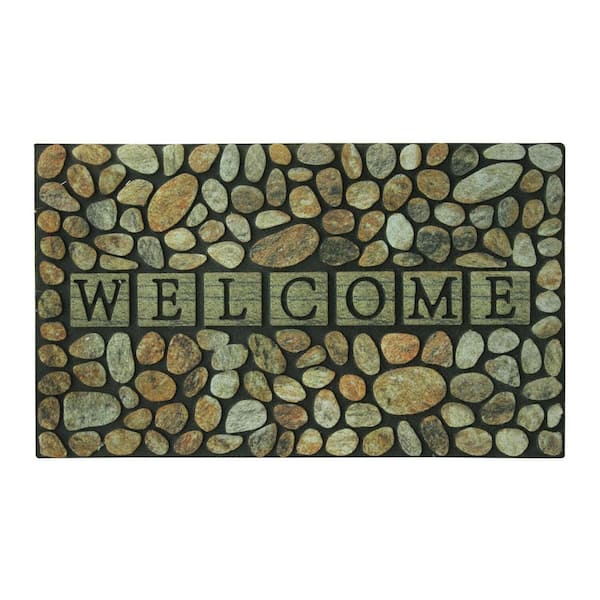 Southern Oaks Pebble Welcome Crumb Rubber Mat 18 in. x 30 in.