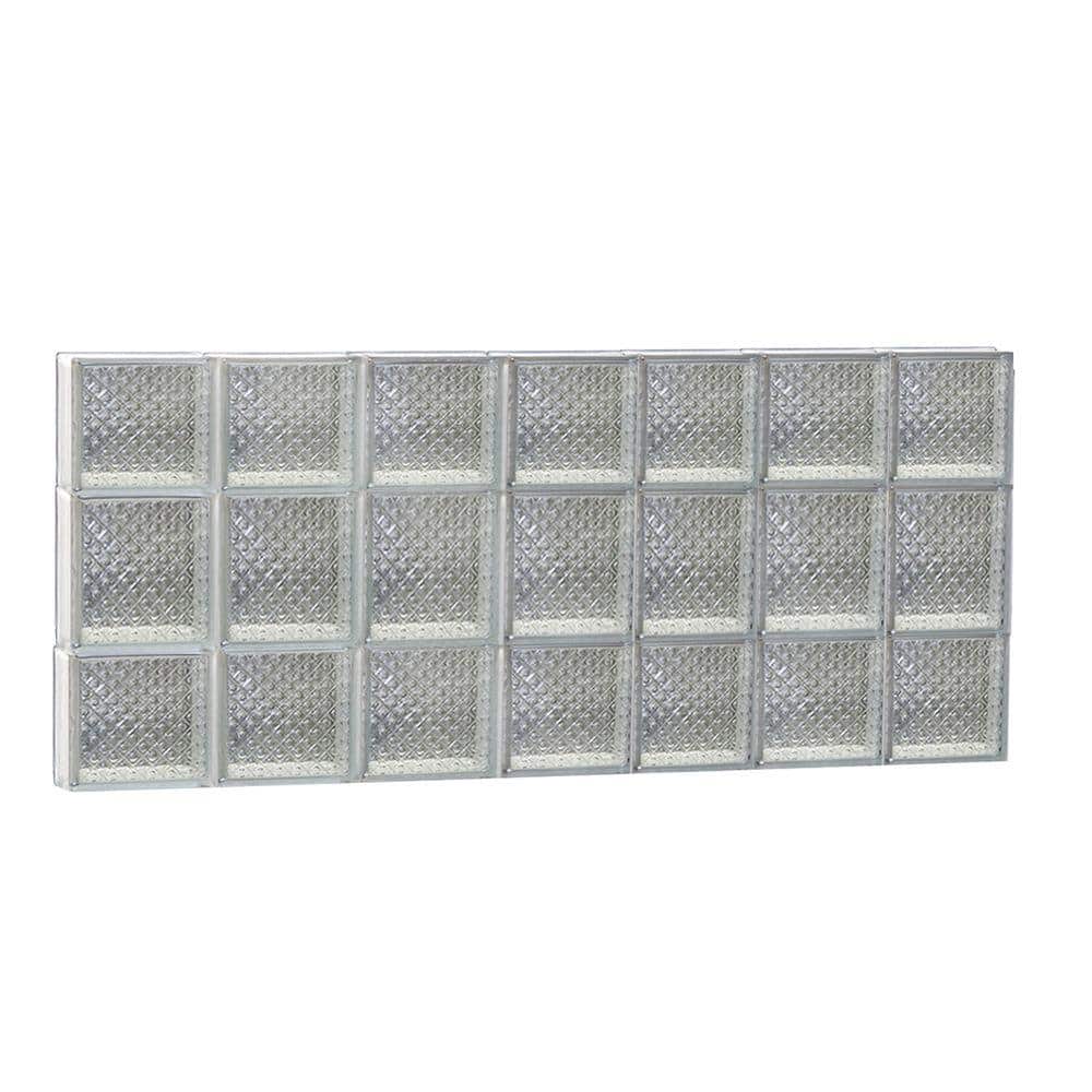 40.125 in. x 19.25 in. x 3.125 in. Frameless Diamond Pattern Non-Vented Glass Block Window price history on PriceWatchPro