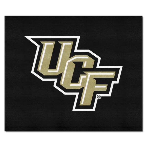 NCAA University of Central Florida Black 5 ft. x 6 ft. Indoor/Outdoor  Tailgater Area Rug