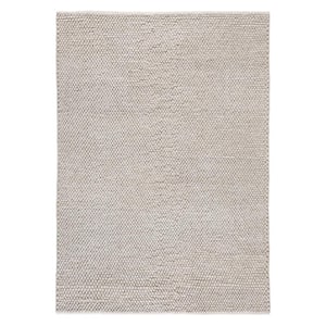 Olea Bubble Texture Brown 6 ft. x 9 ft. 100% Wool Area Rug