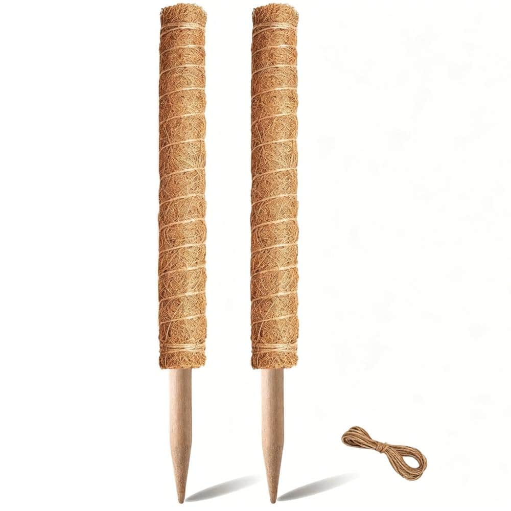 2 PCS 17 Inch Plant Support for Climbing Plants, Stackable Moss Poles Plant Support Stakes, Coir Plant Pole Sticks price history on PriceWatchPro