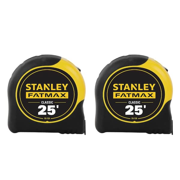 Stanley 25 ft. FATMAX Tape Measure (2-Pack) FMHT74038D - The Home Depot