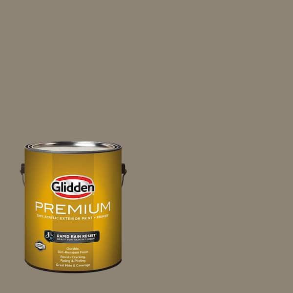 Glidden Premium 1 gal. PPG1000-5 Bear Cub Satin Exterior Latex